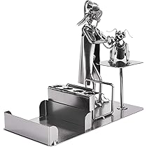 Figura Metallo Medico Brubaker - Uomo Con Stetoscopio Fatto Di Viti | Idea Regalo Originale Per Dottori - Foto 5