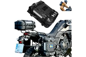 Odinsberg 15L Bolsa Moto Impermeable Bolsa Estanca Bolsa Trasera Moto De Colin para Asiento Trasero Las Defensas Laterales Barras De Choque Herrajes o Alforjas Moto Trail Enduro Mochila Moto
