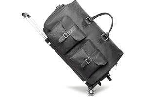 seyfocnia Rolling Garment Bags,Garment Bag with Wheels Travel Garment Bag with Shoe Compartment Rolling Duffle Bag with Wheels