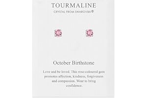 Philip Jones October (Tourmaline) Birthstone Earrings Created with Zircondia® Crystals