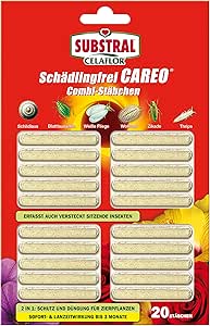 Substral Celaflor Schädlingsfrei Careo Combi-Stäbchen, mit Pflanzenschutz und Düngerfunktion, 20 St