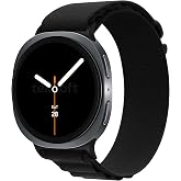 Teknoft Samsung Galaxy Watch 9/8 (40mm/44mm) ve Watch 8 Classic (46mm) ile Uyumlu Metal Bağlantılı, Hafif ve Yumuşak Kumaş Al