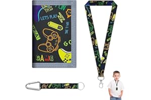 agogue 1 x Children's Purse, Wallet with Buckle and Drawstring, Neck Pouch, Children's Mini Purse, Wallet for Children Boys Suitable for Birthday Gift and Back to School, black, Classic