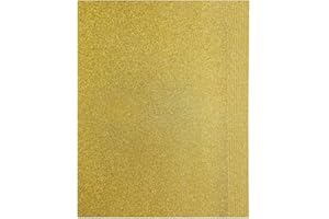 VRANDU Gold Glitter Cards 250GSM A4 10Sheets Coloured Paper Card Crafts Cardstock Sparkling Paper for Arts Work Party Decoration. (Gold 10Sheets)