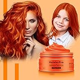 HaiolorPro Arancia gel colorato per capelli Uomo e Donna Lavabile, colore temporaneo capelli per Bambini, colore capelli temp