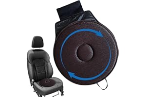 Yonuaret Car Rotating Cushion, 360 Degree Auto Swivel Cushion, round Portable Pad Relieving Pads For Elderly Chair Seat Cushion, Memorys Foam Mat Cushion Easy Access Mobility Aid