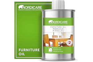 Nordicare huile bois pour meubles [1Litre protection meuble pour le nettoyage régulier du bois I basé sur huile de lin pour bois I protection bois