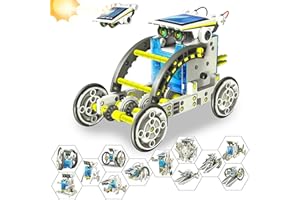 Weinsamkeit Solar Roboter Bausatz, 13-in-1 Solarenergie Kinder Spielzeug, STEM DIY Konstruktion Bauset Education Solar Roboter Spielzeug, Lernspielzeug Geschenk für Jungen Mädchen ab 8 bis 13 Jahren