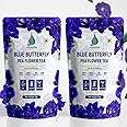 VEDAPURE Blue Butterfly Pea Flower Tea Loose Leaves |Blue Pea Tea For Glowing Skin & Sleep Support| Stress Relief Tea | Steep As Hot Or Iced | Caffeine Free |Makes 50 Cups | 25G (Pack Of 2)