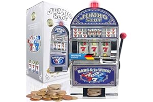 GOODS+GADGETS Einarmiger Bandit - Geldspiel-Automat Slot Machine Glücksspiel-Automat mit Casino Sound & Lichteffekten (Einarmiger Bandit)