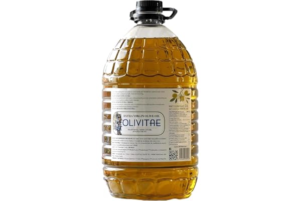 OLIVITAE. Extra jungfruolivolja, 5 liter. Traditionellt jordbruk, balanserad smak. Toledo, Spanien.