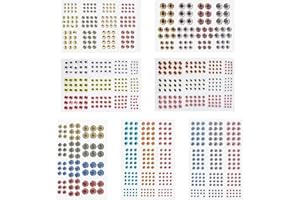 SUPERFINDINGS 1020 pièces 3D Leurre de Pêche Yeux Réaliste Adhésif Holographique Faux Yeux Pêche Mouche Attachant Leurres pour des Appâts de Pêche Attachant des Mouches Artisanat Accessoires