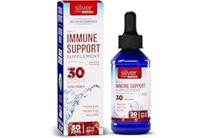 AMERICAN BIOTECH LABS Silver Biotics Immune Support Supplement is the perfect daily defense boost for your immune system 4oz bottle 30ppm Extra Strength - With a dropper