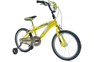 Huffy Moto X para niños, Unisex Juvenil, Amarillo, 18 "