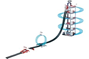 Theo Klein 3310 Ford Garage 6 Niveaux Avec Looping I Hauteur Du Garage : Un Mètre Avec Rampe De Course Looping Et Pont Bascult I Dimensions : 250 X 55 X 100 I Jouet Enfts Partir De 3 s
