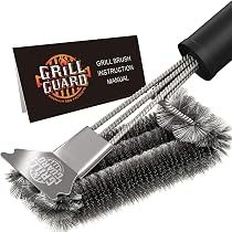 Tramontina Set Di Coltelli Da Barbecue 3 Pezzi, Lame In Acciaio Inox, Manici In Legno, Forchettone E Coltello Per Carne, Confezione Regalo