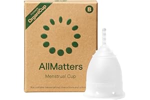 Allmatters Copa Menstrual (anteriormente OrganiCup) - Talla B - Para Aquellos que Han Dado a Luz Vaginalmente - Galardonado
