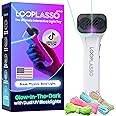 Loop Lasso NANO Glow-in-the-Dark String Shooter Toy with Built-in UV Blacklight, Interactive STEM Toy for Kids and Adults, Viral Rave Accessory and Light Show Gadget