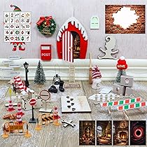 Maison Des Lutins Farceurs Lot De 55 Pièces De Porte De Lutin - Accessoires De Noël Porte Lutin Farceur