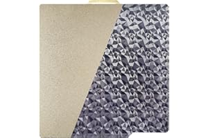 LANKEGU LANEKGU Plaque de construction double face 257 x 257 mm pour Bambu Labs, PEI texturé + plaque d'acier à ressort PEO lisse, plate-forme de lit d'impression pour Bambu Lab X1C/X1/X1E/P1P/P1S/A1