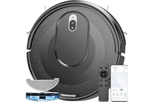 ‎VEXILAR Vexilar W7 Saug und Wischroboter 3 in 1, 4000Pa Saugroboter mit Wischfunktion, Bürstenloses Düsendesign, 120Mins Max, Schlank und Geräuscharm Roboterstaubsauger ideal für Tierhaare, Hartböden, Teppich