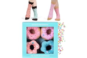 soxo Skarpetki Prezent Dla Kobiet Śmieszne Donuty w Pudełku 35-40 1-4 Pary