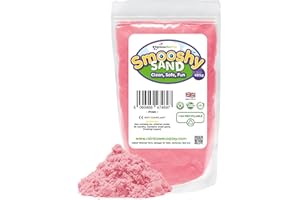 Rainbow Eco Play Magic Smooshy Sand - Coloured Sand for Kids - Sensory Toys - Natural - Eco-Friendly - Pink - 485g