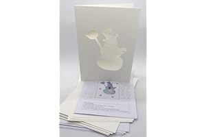 HOMRY Iris Folding Card Pack Snowman C5 Size Makes 4 Cards DeeCraft