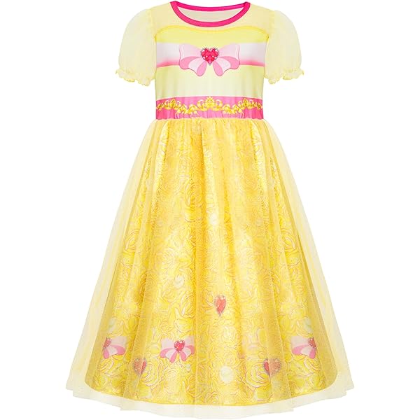 Cinderella Nightgown LQSZ Girls Princess Nightgown Sparkly Tulle