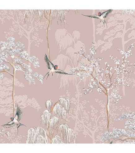 Shabby Chic By Rachel Ashwell Garden Floral Soft Blue Floral Wallpaper