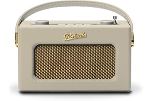 Roberts Revival UNO FM/DAB/DAB+ Digital Radio with Bluetooth, Pastel Cream