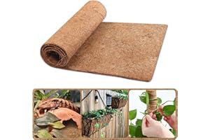 Riare Natural Coco Liner Roll Thicken Coconut Liners for Planter for Flower Basket Liner, Coconut Fiber Pad for Planters Baskets Animal Pet Pad DIY Moss Pole Garden Decoration (30 X 200cm)