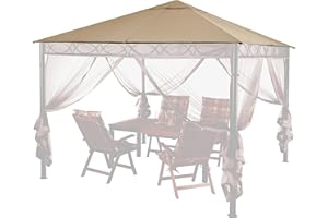 QUICK STAR Ersatzdach 3x3m Stil Pavillon Sand
