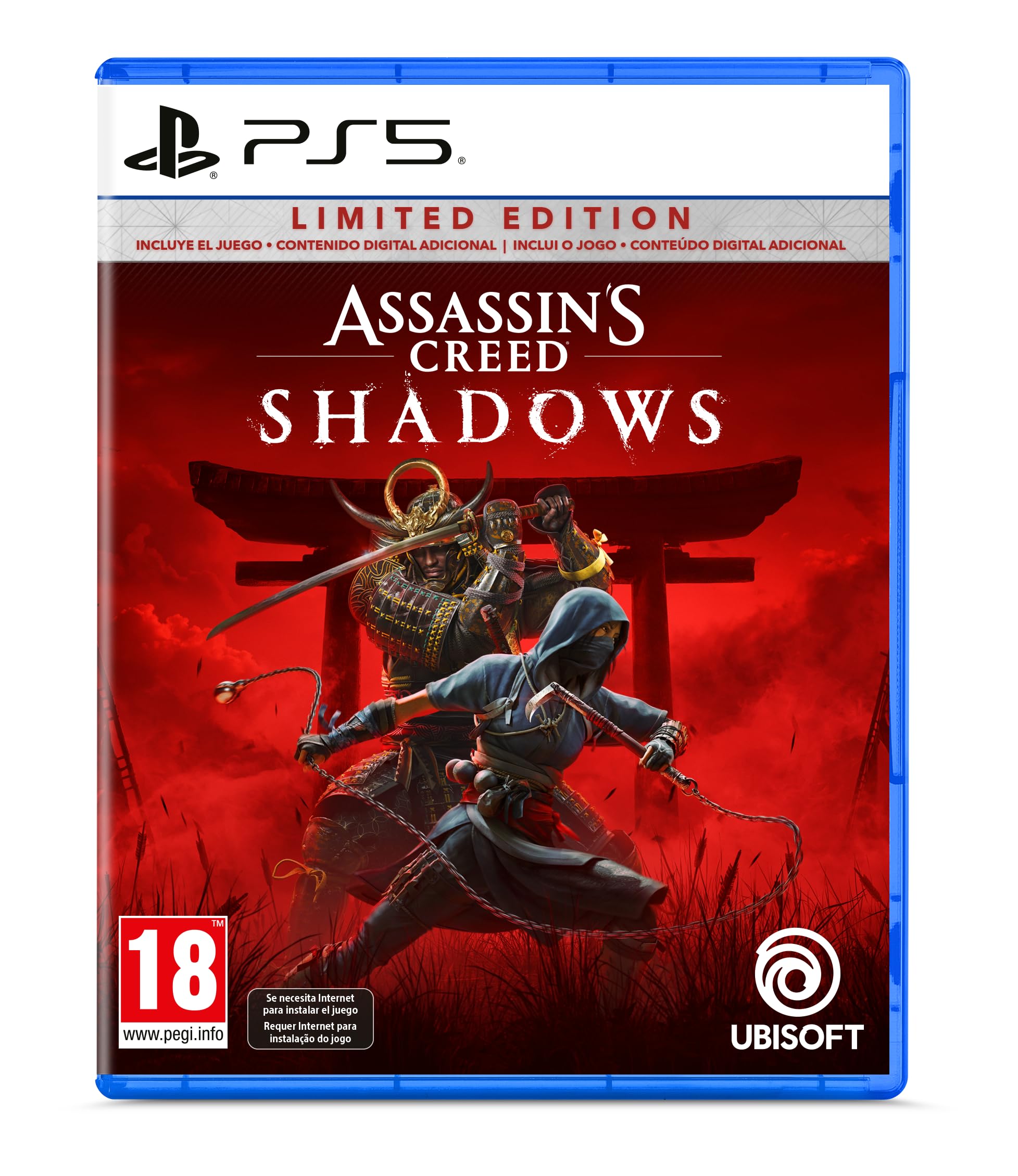 Carátula de Assassin's Creed Shadows Limited Edition (Exclusivo para Amazon.es) para PS5 (edición PAL España)