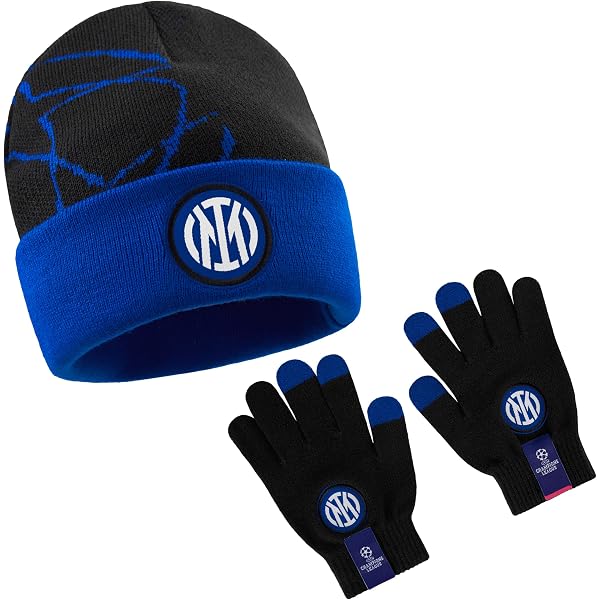 Berretto INTER UFFICIALE Donna Invernale 2021 - Cappello Rosa Con Stemma Ricamato E Ologramma Di Autenticità - Cuffia Tifosa - 2