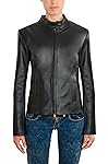 Pellein - Giacca in vera pelle da donna biker invernale Cinzia