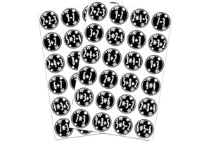 JOYEASE 2x 24 Adventskalender Zahlen Aufkleber Schwarz - Weihnachten Adventskalender Sticker 1-24 Nummern mit Rechenaufgaben - Zahlenaufkleber Selbstklebend zum Basteln