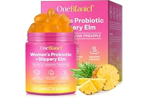 FROVETANI Probiotiques Vaginaux Pour Femmes, Supplément de Santé Vaginale - pH équilibré, Odeur Saine, Flore Vaginale, Supplément de Vitamines Vaginales Probiotiques Pour Femmes, 60 Gommes D'ananas (1)