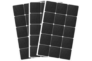 Osdue Antypoślizgowe podkładki, zabezpieczenia przed przesuwaniem mebli – 80 samoprzylepnych filcowych podkładek 5 mm, do nóg mebli i krzeseł, idealne do podłóg z twardego drewna (45 sztuk, czarne)