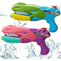 Pistola ad Acqua Bambini 2 Pack Water Gun Giocattoli Pistole Fucili ad Acqua Giocattolo per Bambini Gioco All'aperto Piscina 