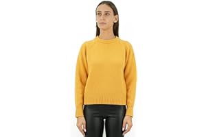 Brunella Gori Elegante Maglia Girocollo Raglan - Maglia Donna Invernali - Autunno/Inverno - Misto Lana Reciclata - Fatto in Italia