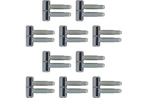 Gedotec Charniere Porte et Meuble - 30 13 012 - Porte en Bois et Métal de Meuble, Portail, Volet, Fenêtre -Type Anuba/SFS Intec -Tige à Visser de 29 mm - Charge 35 kg - Acier Galvanisé- 10 Pièces