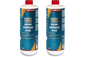 ‎INOX-LIQUIDSYSTEMS INOX® - Silikonentferner 2x1L IX400 | Der Silikonreiniger entfernt mühelos Fette, Öle & Silikon | Intensive Reinigung | Wachsentferner für Autolack | Besonders schonend