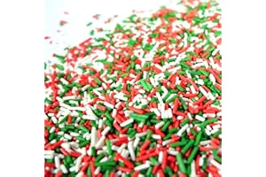 Streuselheld Jimmie`s Christmas 40g Streusel zum Dekorieren und Verzieren von Gebäck aller Art wie Torten Kuchen Keksen Zuckerstreusel