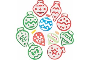 Baker Ross FC103 Christmas Bauble Foam Stampers - Pack of 10, Painting Supplies, Stamp Set for Children, Ideal for Kids Arts and Crafts Projects