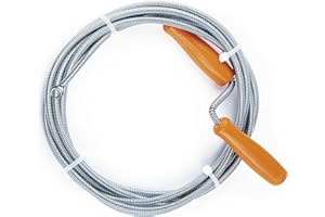 ARIKAREE Sonda Sturatubi Professionale Manuale 3 Metri | Spurgatubi Molla Flessibile Idraulica Disgorgante Tubo Tubi Pulizia Scarico Lavandino Idraulico Water Doccia Bagno Cucina Filo Acciaio