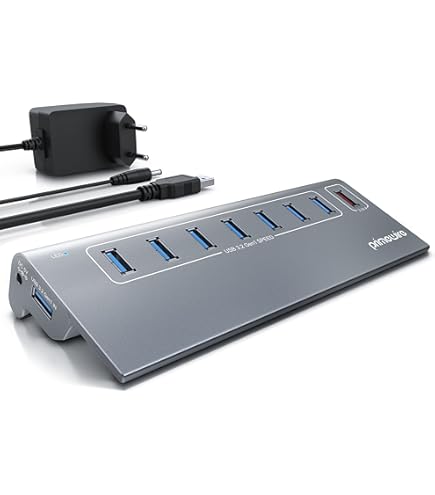 160W 5-Port USB-Ladestation Mit Kabelloser Ladefläche – 65W PD, QC3.0, LCD-Display & 7-fachem Schutz