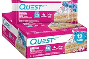 Quest Nutrition Bars Birthday Cake, 12 x 60 g