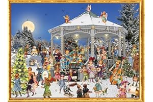 Adventskalender, viktorianisch "Am Pavillon": Papier Adventskalender