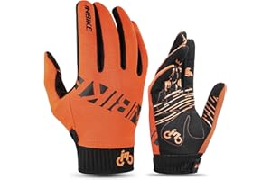 INBIKE Guantes MTB Dedos Largos para Hombre con La Funcionalidad De Pantalla Táctil, Guantes De Ciclismo Bicicleta Montaña Ciclista Bici Btt para Entretiempo